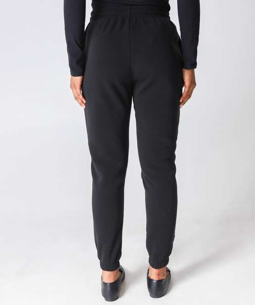 Calça Moletom Feminina Frizo Marisa Preto