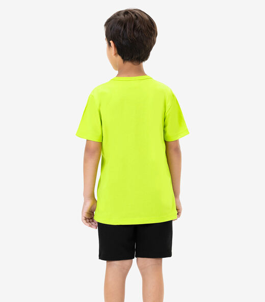 Conjunto Infantil Camiseta Com Bermuda Rovi Kids Verde