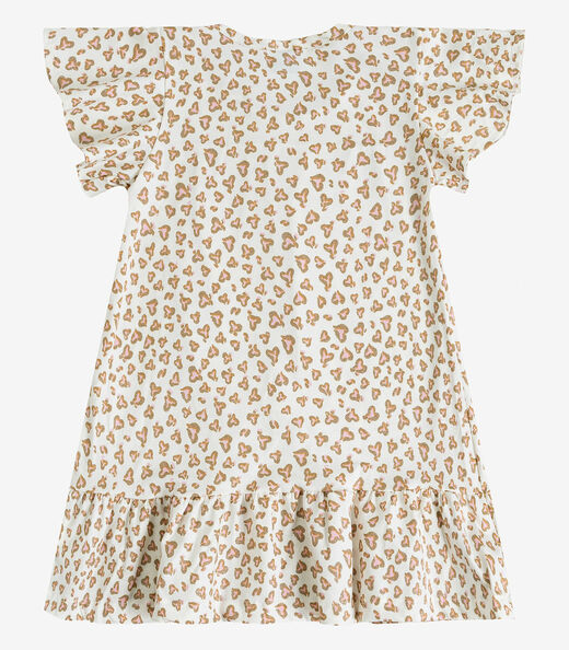 Vestido Infantil Com Manga Godê Select Rosa