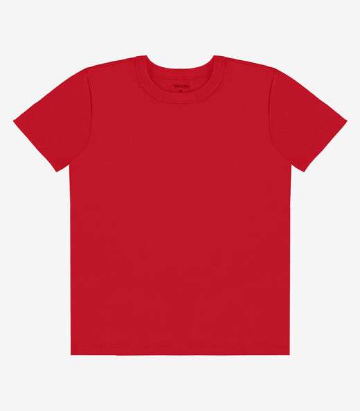 Camiseta Infantil Masculina Básica Rovi Kids Vermelho