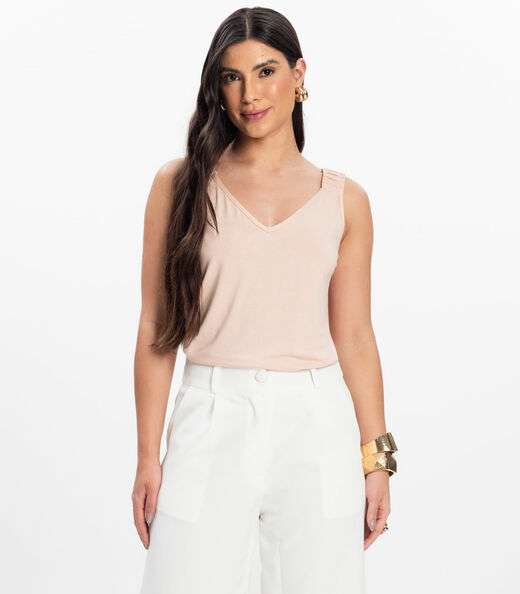 Image_Regata Alça Franzida Feminino Rovitex Rosa