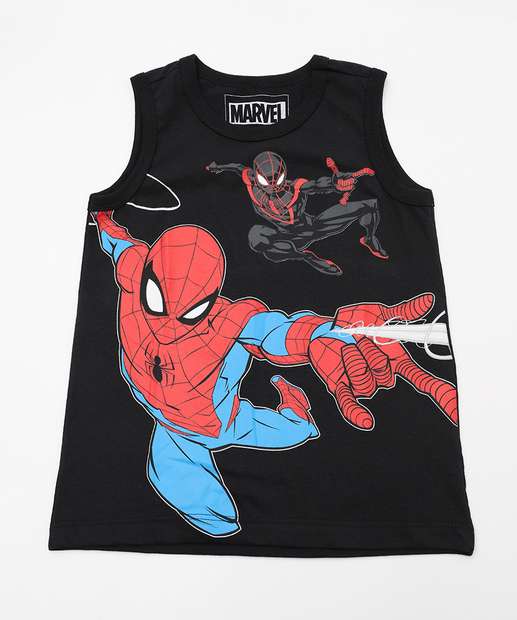 Regata Infantil Homem Aranha Marvel Tam 4 a 10