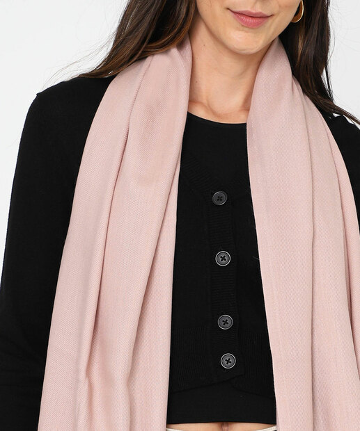Cachecol Feminino Liso Marisa Rosa