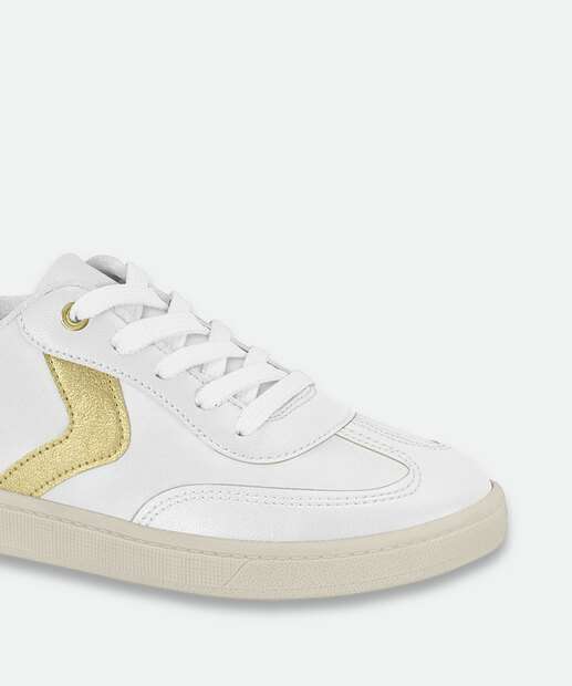 Tênis Casual Feminino Recorte Beira Rio Branco 