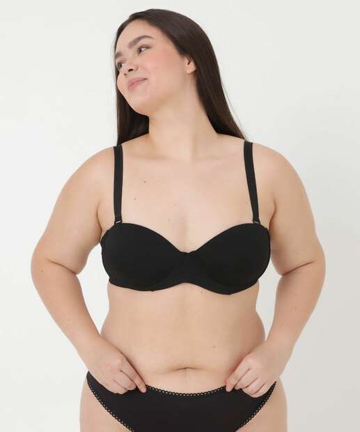 Sutiã Plus Size Com Base E Com Bojo Marisa