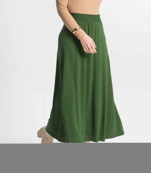 Saia Midi Feminina Select Verde