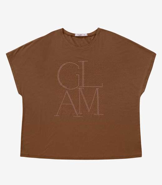 Blusa Feminina Manga Morcego Secret Glam Marrom