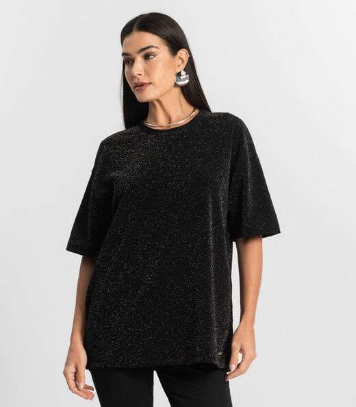 Image_Blusa Feminina T-Shirt Over Rovitex Preto