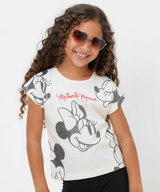 Image_Blusa Infantil Estampa Minnie Tam 4 a 10 Bege