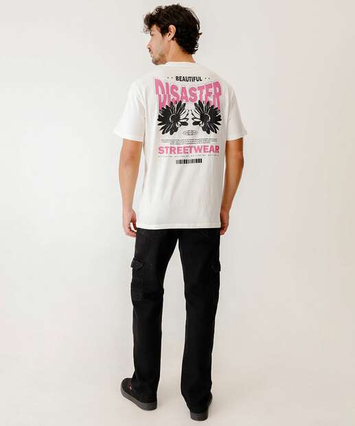 Camiseta Masculina Estampa Frase Manga Curta MR