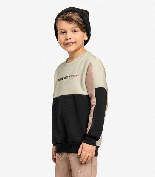 Blusão Infantil Masculino Trick Nick Bege