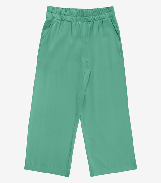 Calça Feminina Pantalona Viscose Secret Glam Verde