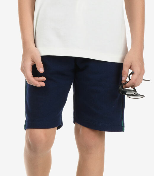 Conjunto Camiseta com Bermuda Masculino Rovi Kids Azul