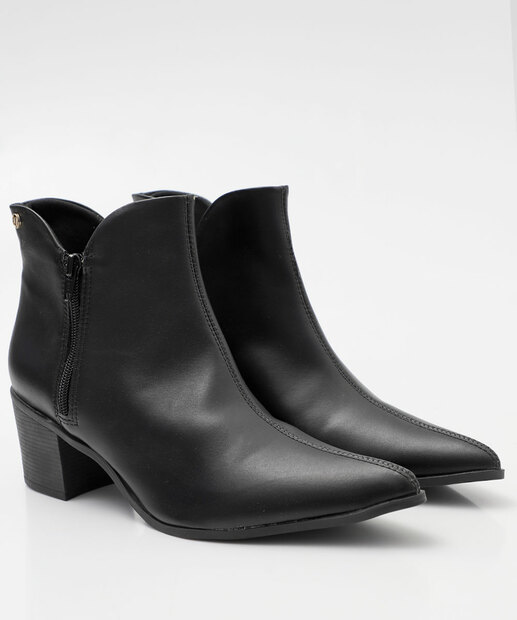 Bota Feminina Cano Curto Country Via Uno Preto