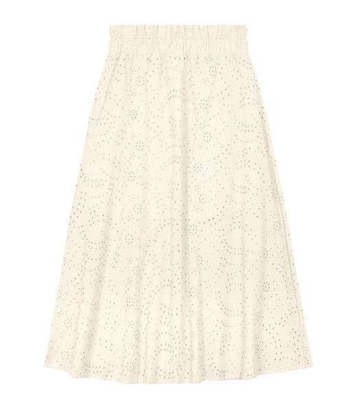 Saia Midi Feminina Em Laise Endless Bege