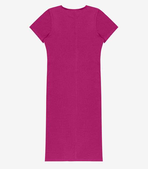 Vestido Feminino Midi Plus Size Infinita Cor Rosa