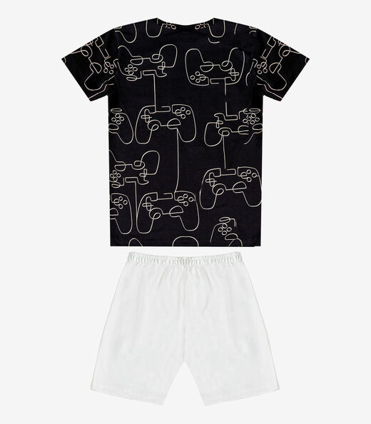 Conjunto Infantil Camiseta e Bermuda Select Preto