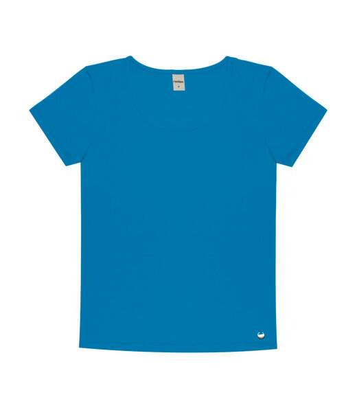 Blusa Feminina Viscotorcion Básica Rovitex Azul