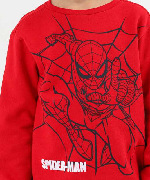 Casaco Infantil Moletom Homem Aranha Marvel Tam 4 a 10 Vermelho