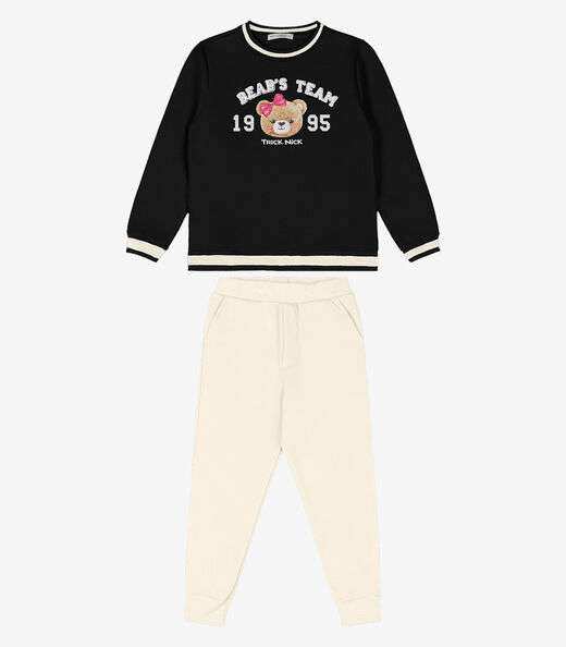 Conjunto Blusão Com Calça Trick Nick Preto