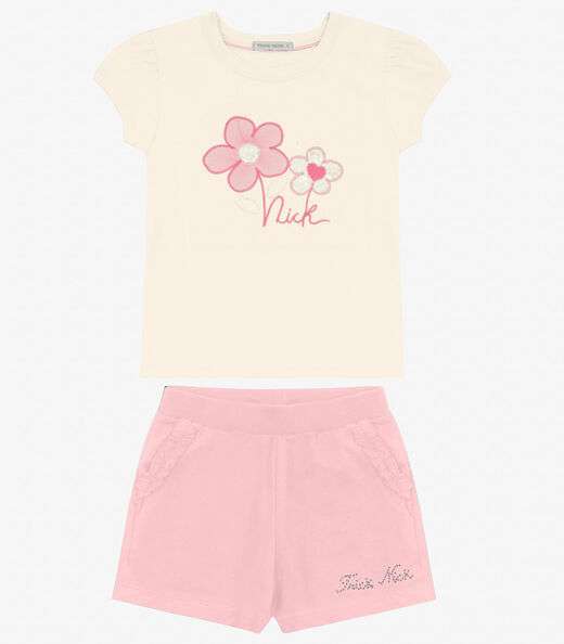 Image_Conjunto Menina Blusa com Shorts Trick Nick Off White