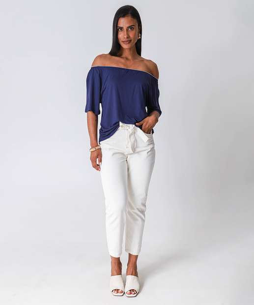 Image_Calça Mom Sarja Clochard Cintura Alta Off White