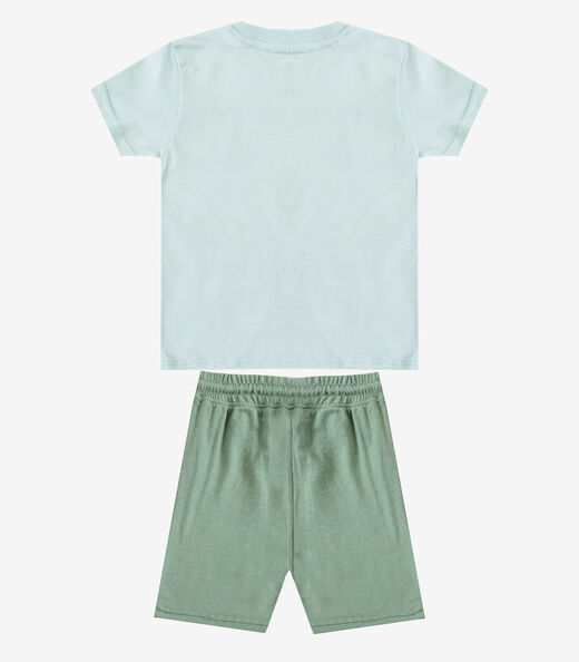 Conjunto Infantil Camiseta com Bermuda Select Azul