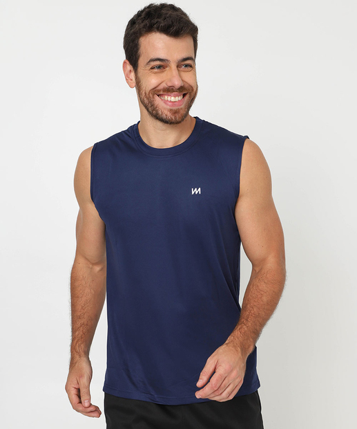 Image_Regata Masculina Dry Fit Fitness MR Azul