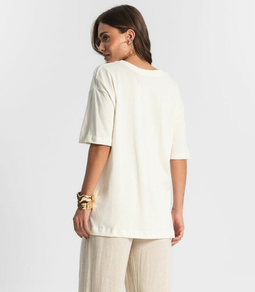 Camiseta Feminina Endless Bege