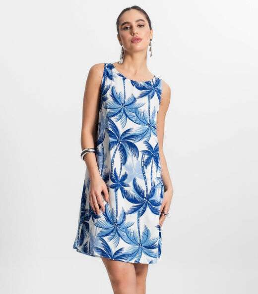 Image_Vestido Feminino Curto De Viscose Select Azul