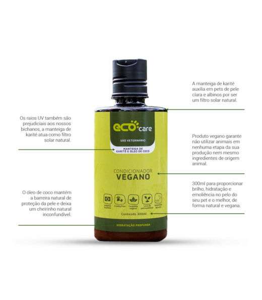 Condicionador Pet Vegano Eco Care Branco