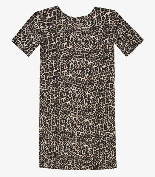 Vestido Feminino Estampado Select Bege