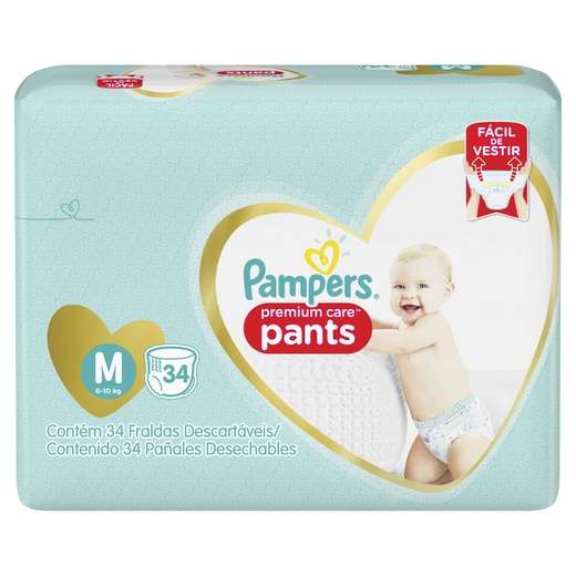 Image_Fralda Pampers Pants Premium Care Com 34 Unidades M