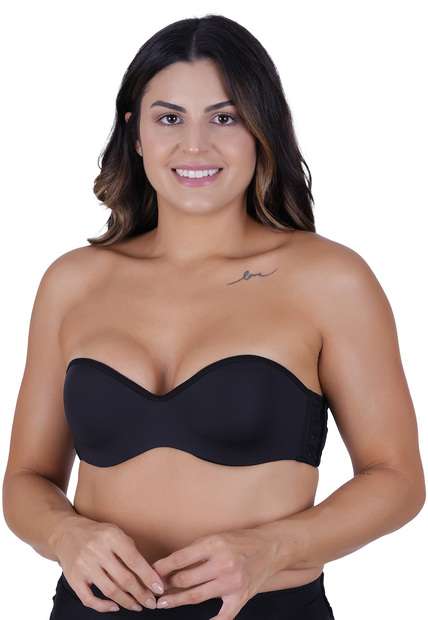 Sutiã Bustier Silicone Concept Lingerie Preto