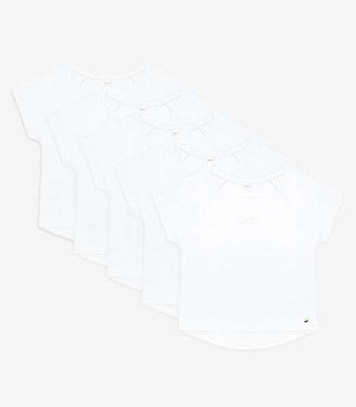 Image_Kit 5 Blusas Femininas Viscotorcion Rovitex Branco