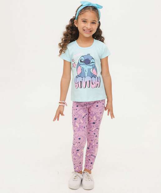 Camiseta Infantil Stitch Disney Tam 4 a 10