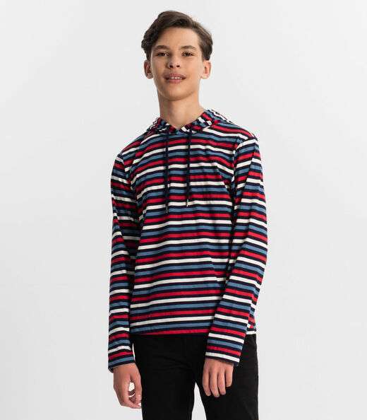 Image_Camiseta Juvenil Menino Listrada Minty Azul