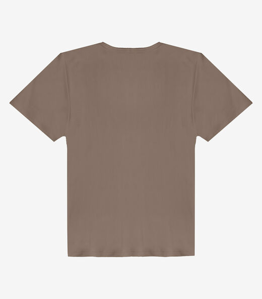 Blusa Feminina Molicotton Viscose Infinita Cor Marrom