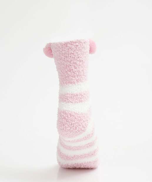 Meia Cano Médio Feminina Chenille Listrada Marisa