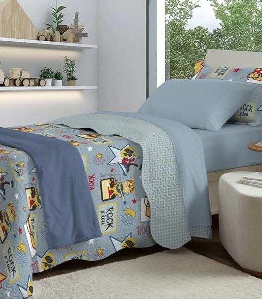 Image_Jogo De Colcha Evolution Infantil Solteiro Camesa Azul