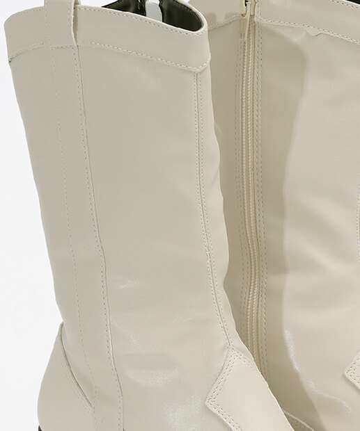 Bota Feminina Country Cano Alto Salto Grosso Via Uno 