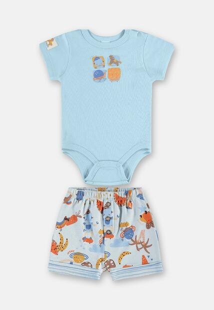 Conjunto Body e Short para Bebê Up Baby