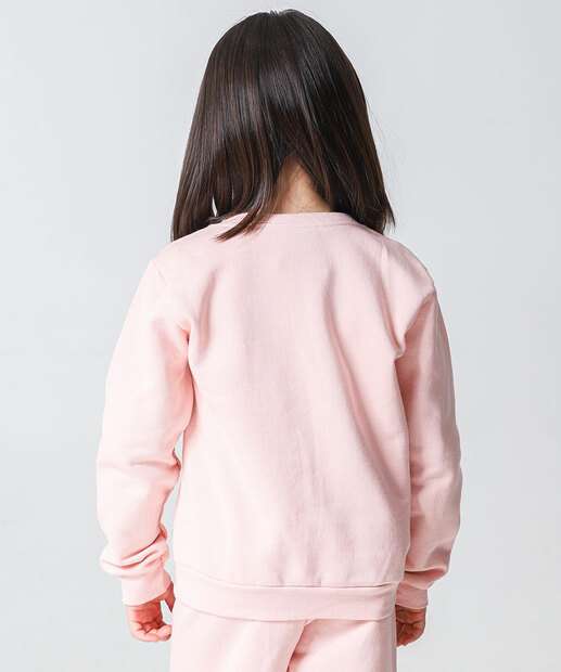 Blusão Infantil Moletinho Hello Kitty Tam 4 a 10 Rosa