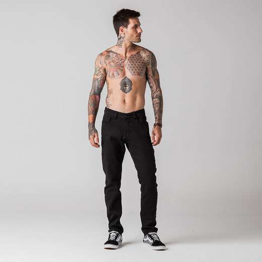 Image_Calça Skinny Sarja Masculina Rock e Soda