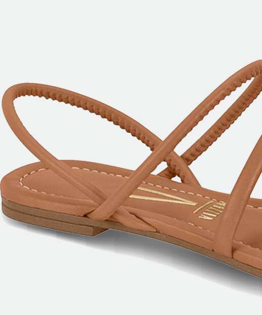 Sandália Feminina Rasteira Tiras Vizzano 