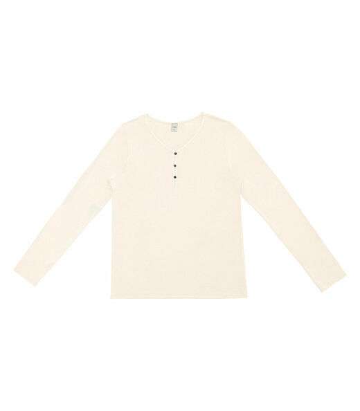 Image_Blusa Feminina Com Botões Manga Longa Rovitex Bege