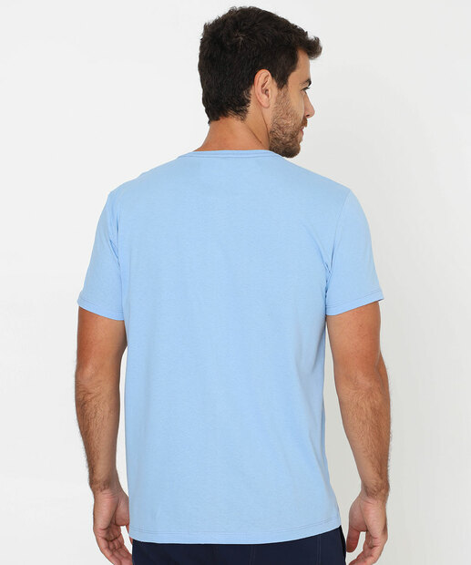 Camiseta Masculina The Anchor Manga Curta Marisa Azul