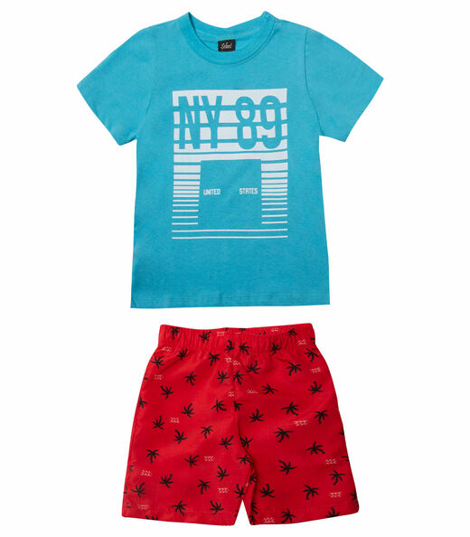 Conjunto Infantil Masculino Rovitex Kids Azul