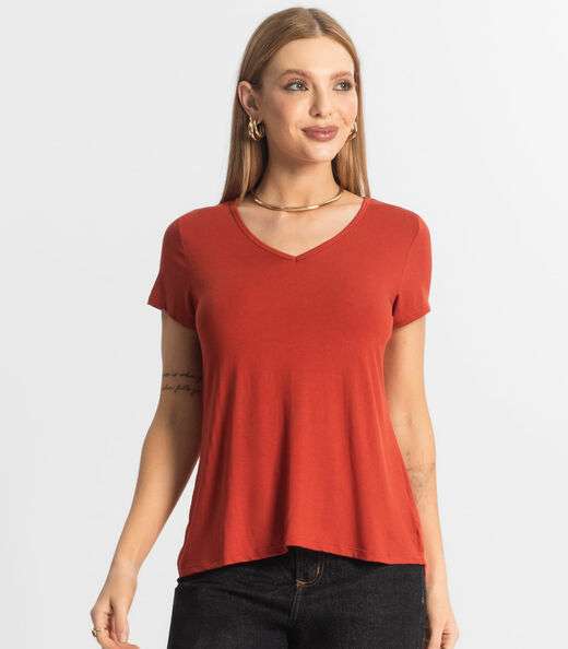 Blusa Feminina Básica Select Laranja