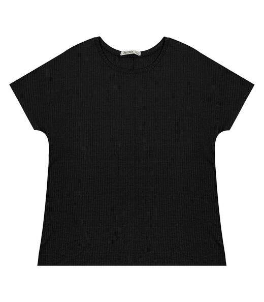 Blusa Feminina Plus Size Secret Glam Preto